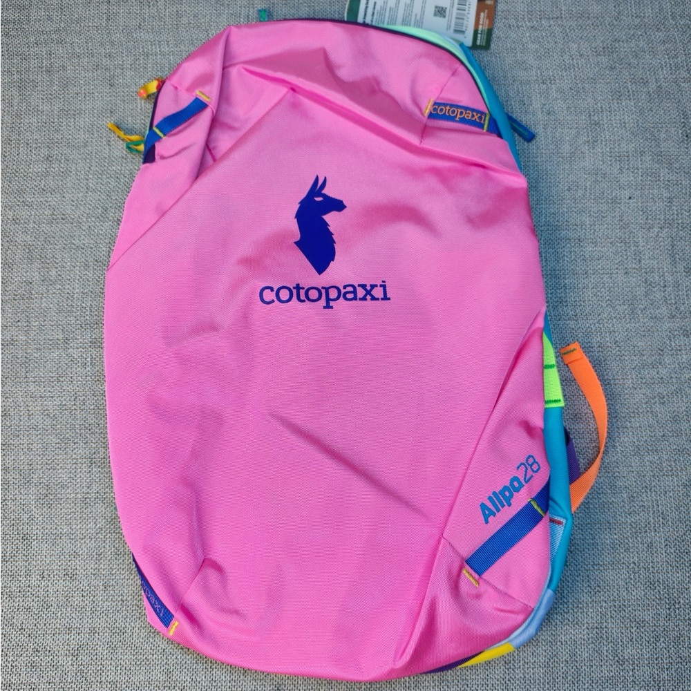cotopaxi Pink Allpa 28L Colorblock Backpack with Blue Logo NWT - Picture 2 of 4